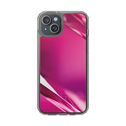 Clear Phone Case – Magenta Motion