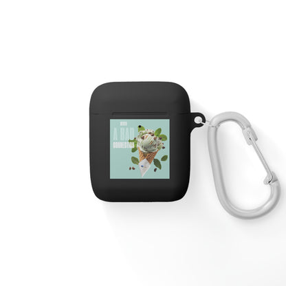Wireless Earbud Case Cover – Never a Bad Connection Mint Ice Cream Design