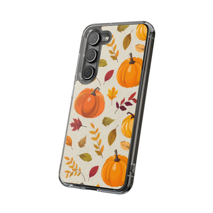 Clear Phone Case – Falling for Pumpkin
