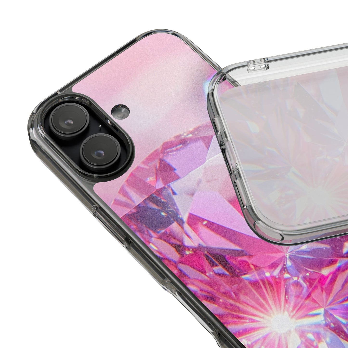 Clear Phone Case – Pink Ice