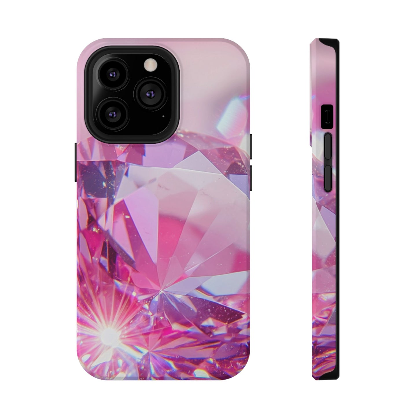 Impact-Resistant Phone Case – Pink Ice
