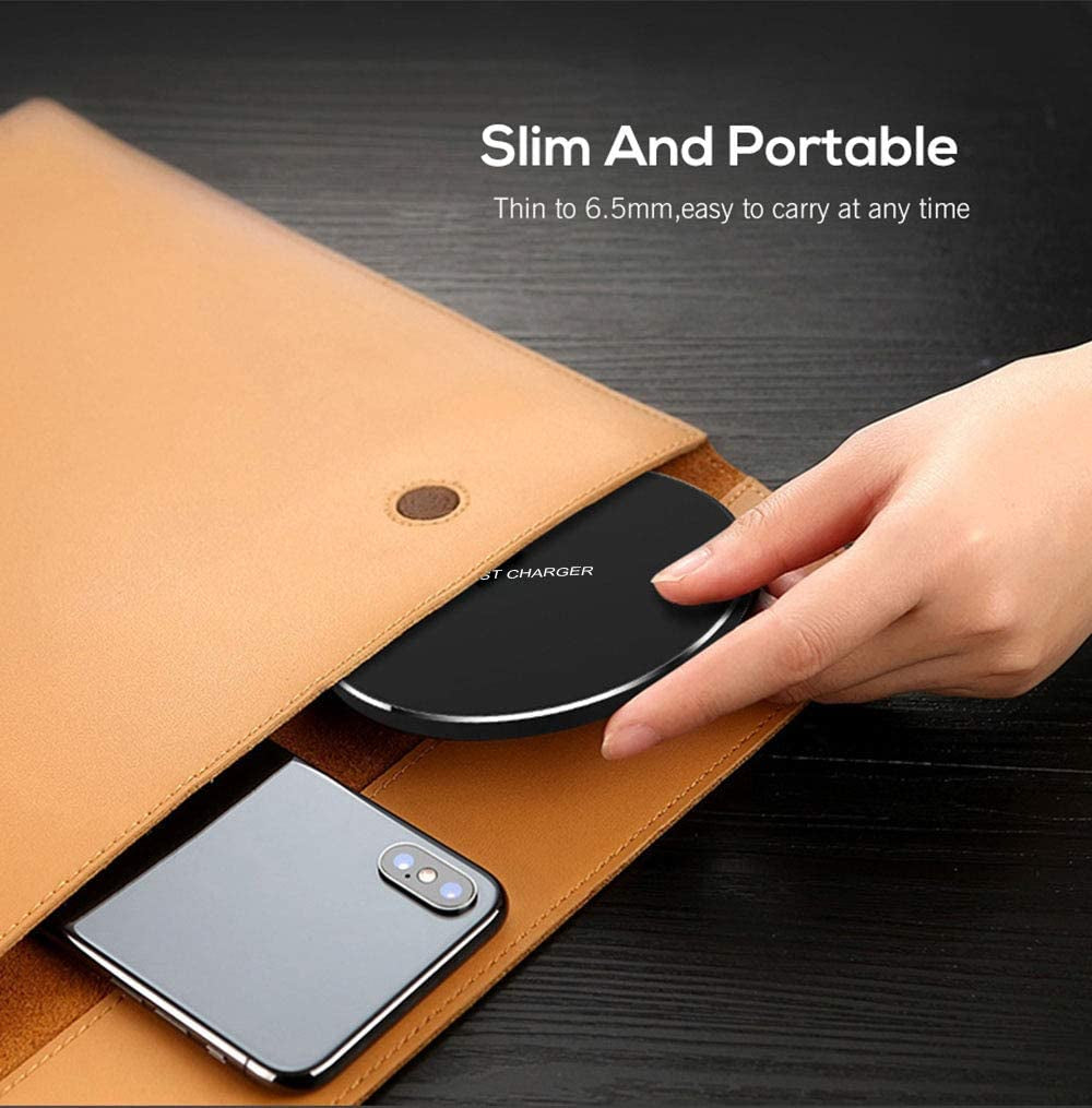 Fast Wireless Charger,20W Max Wireless Charging Pad Compatible with Iphone 16/16 Pro/15/14/13/12/Se/11/Xs Max/Xr,Airpods; Wireless Charge Mat for Samsung Galaxy S25/S24/Note,Pixel/Lg G8