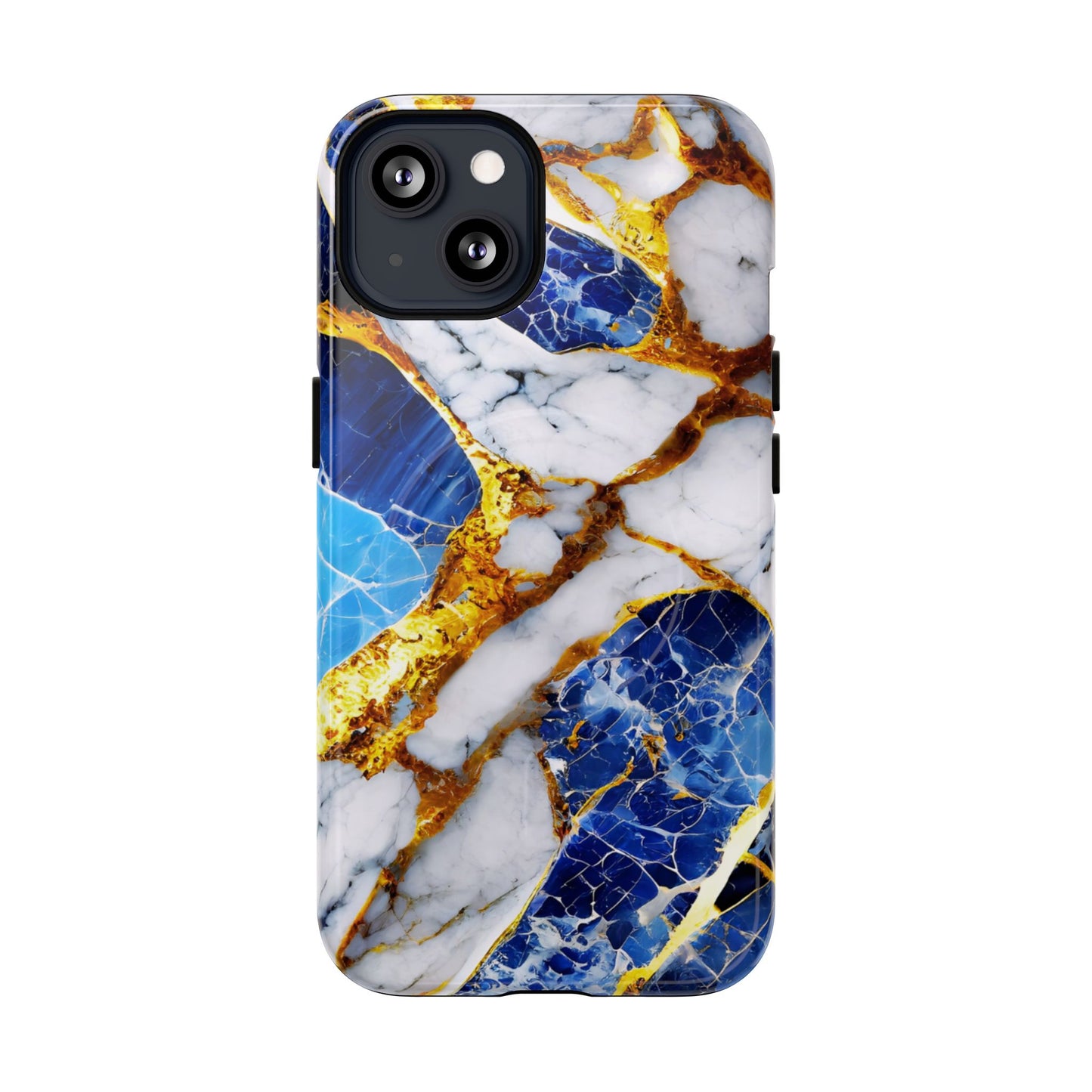 Protective Magnetic Phone Case – Sapphire Veins