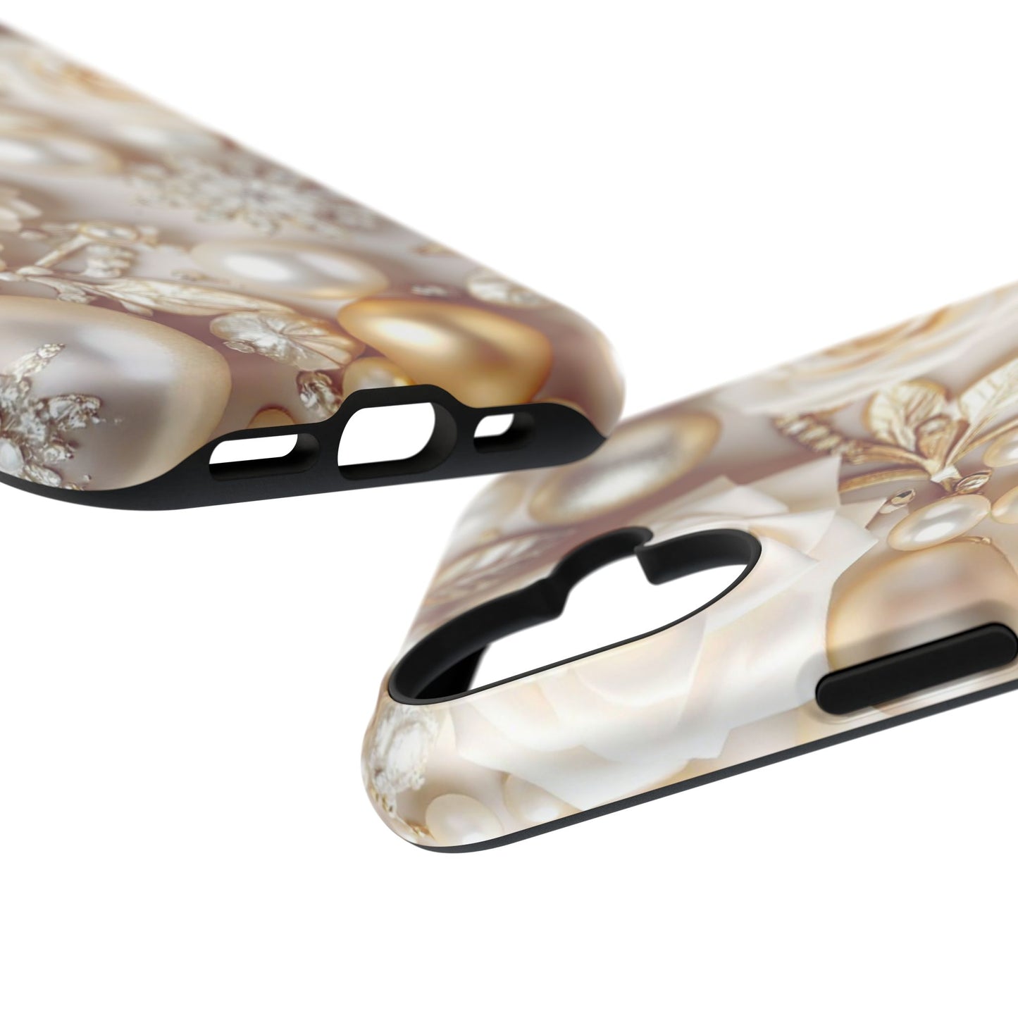 Impact-Resistant Phone Case – Ivory Opulence