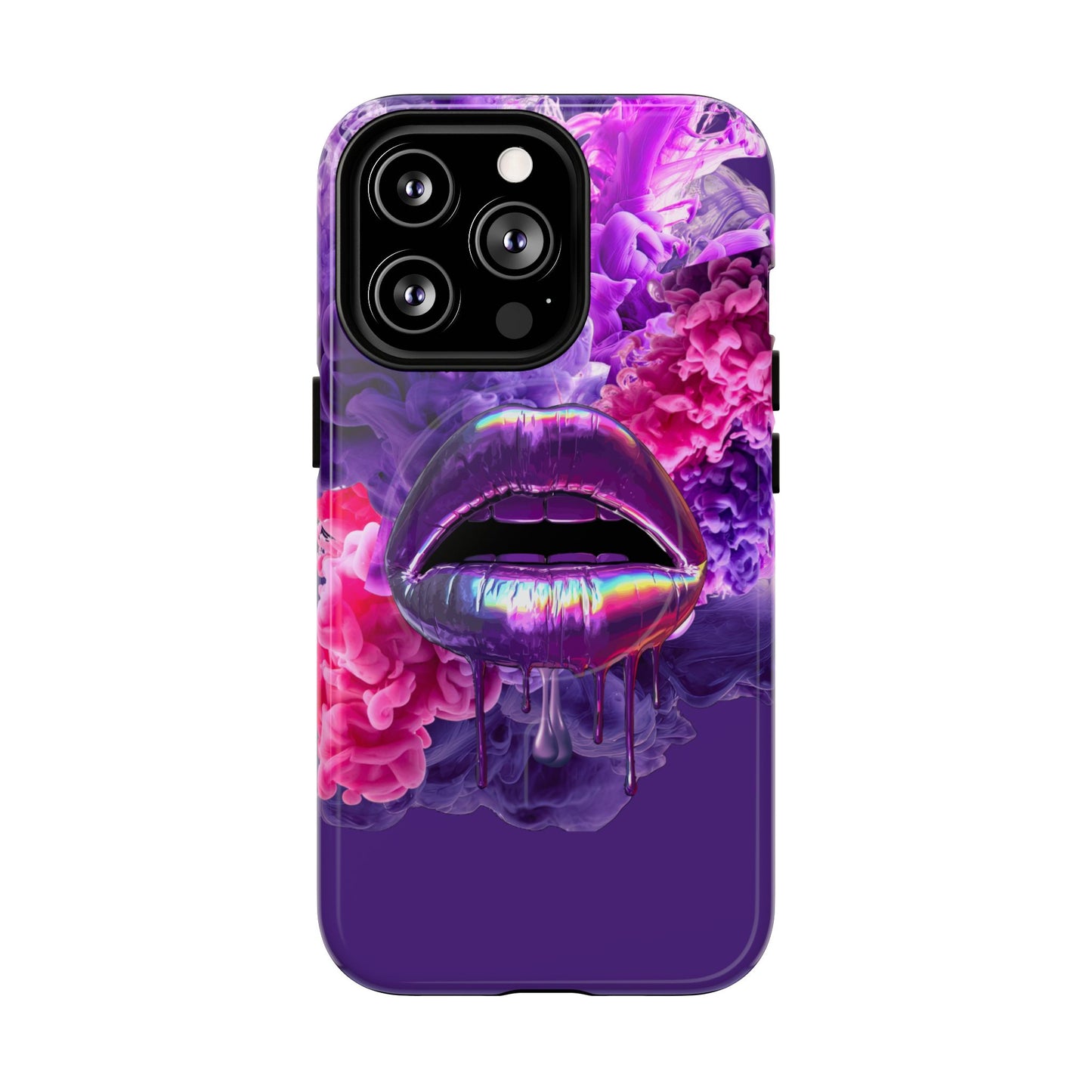 Protective Magnetic Phone Case – Purple Haze Lips