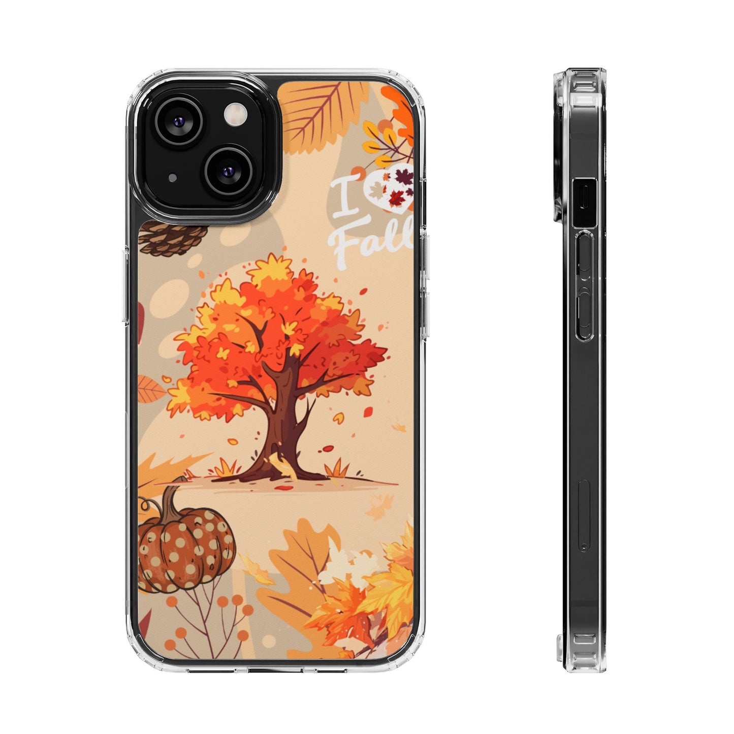 Clear Phone Case – Fall in Love