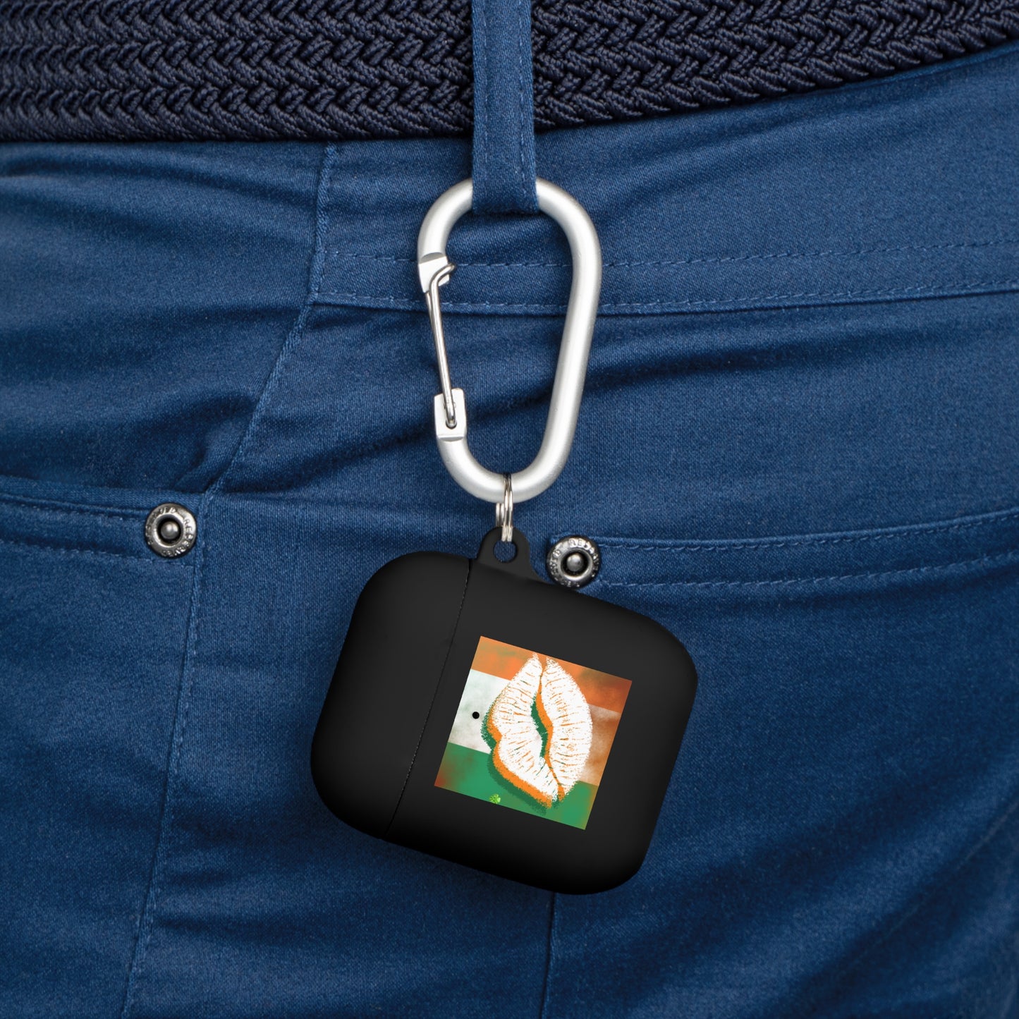 Wireless Earbud Case Cover – Irish Lip St. Patrick’s Day Design