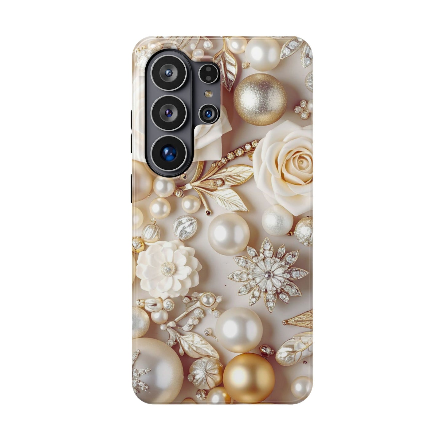 Wireless-Charging Compatible Case – Ivory Opulence