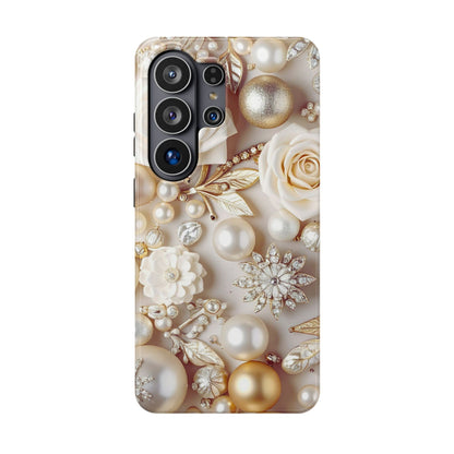 Wireless-Charging Compatible Case – Ivory Opulence