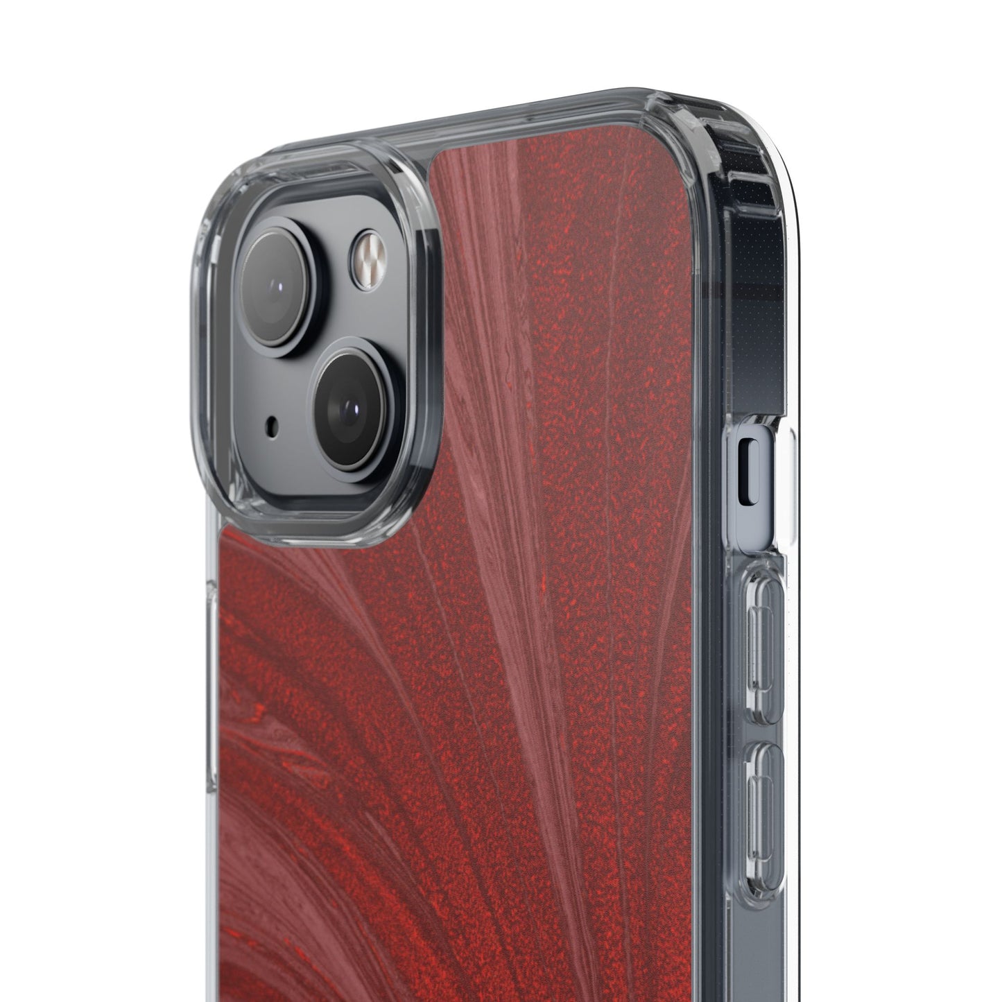Clear Phone Case – Crimson Current