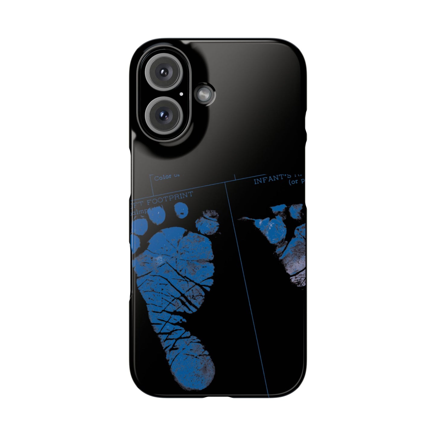 Snap Phone Case – Mom’s Little Blue Footprints