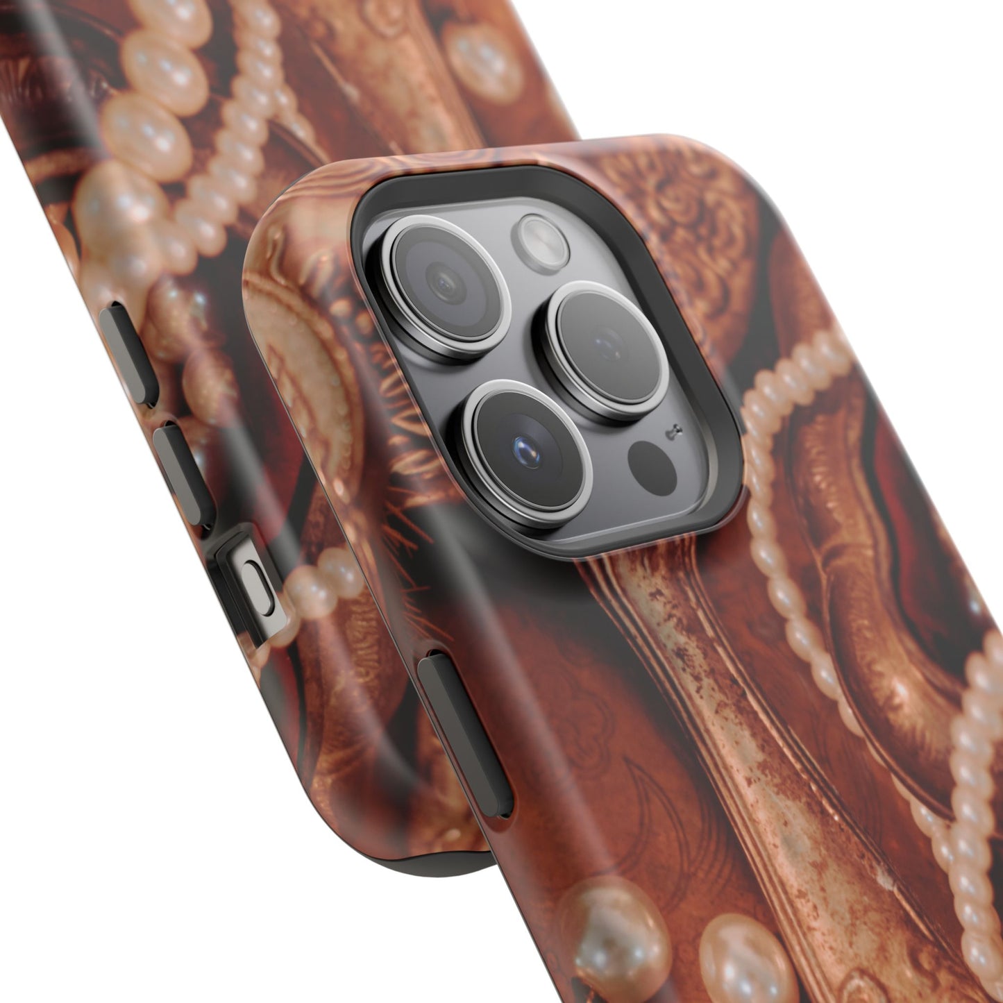 Wireless-Charging Compatible Case – Bronze Vanity