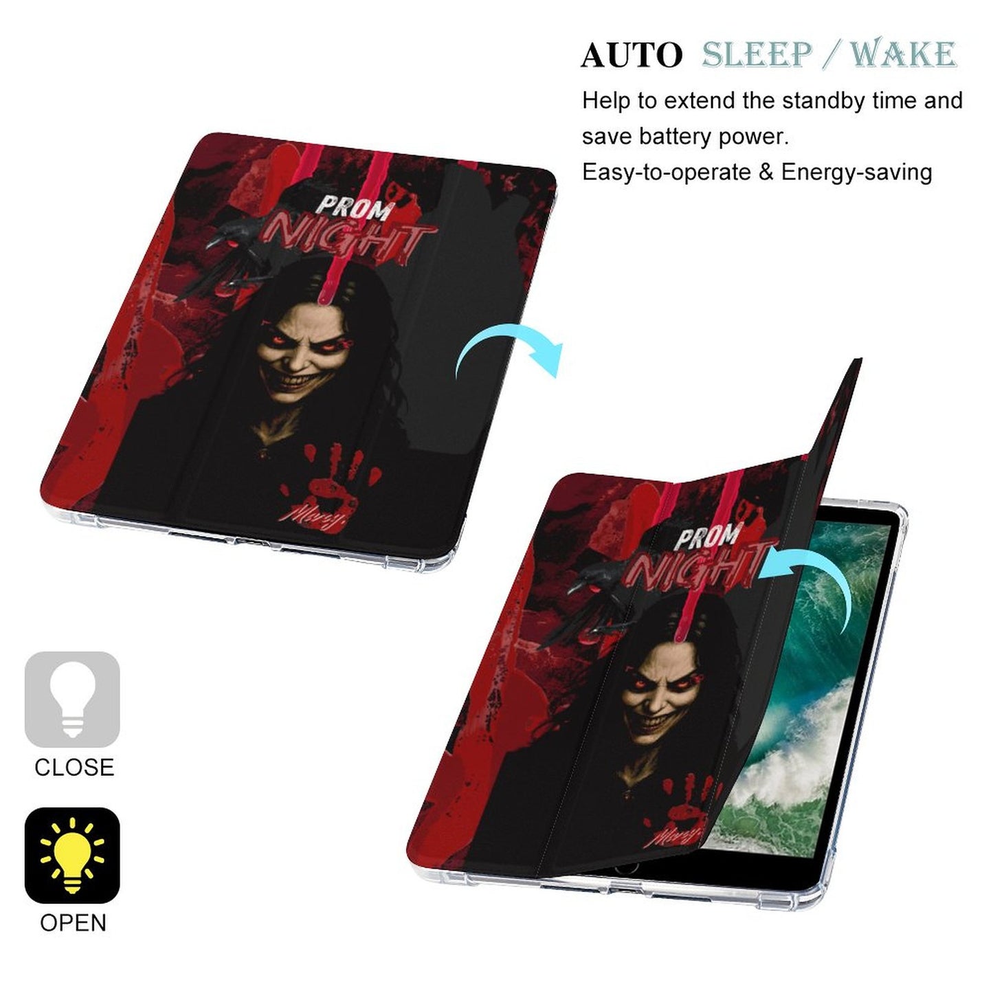 Tablet Case with Pencil Holder – Queen of the Scream