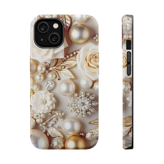 Wireless-Charging Compatible Case – Ivory Opulence