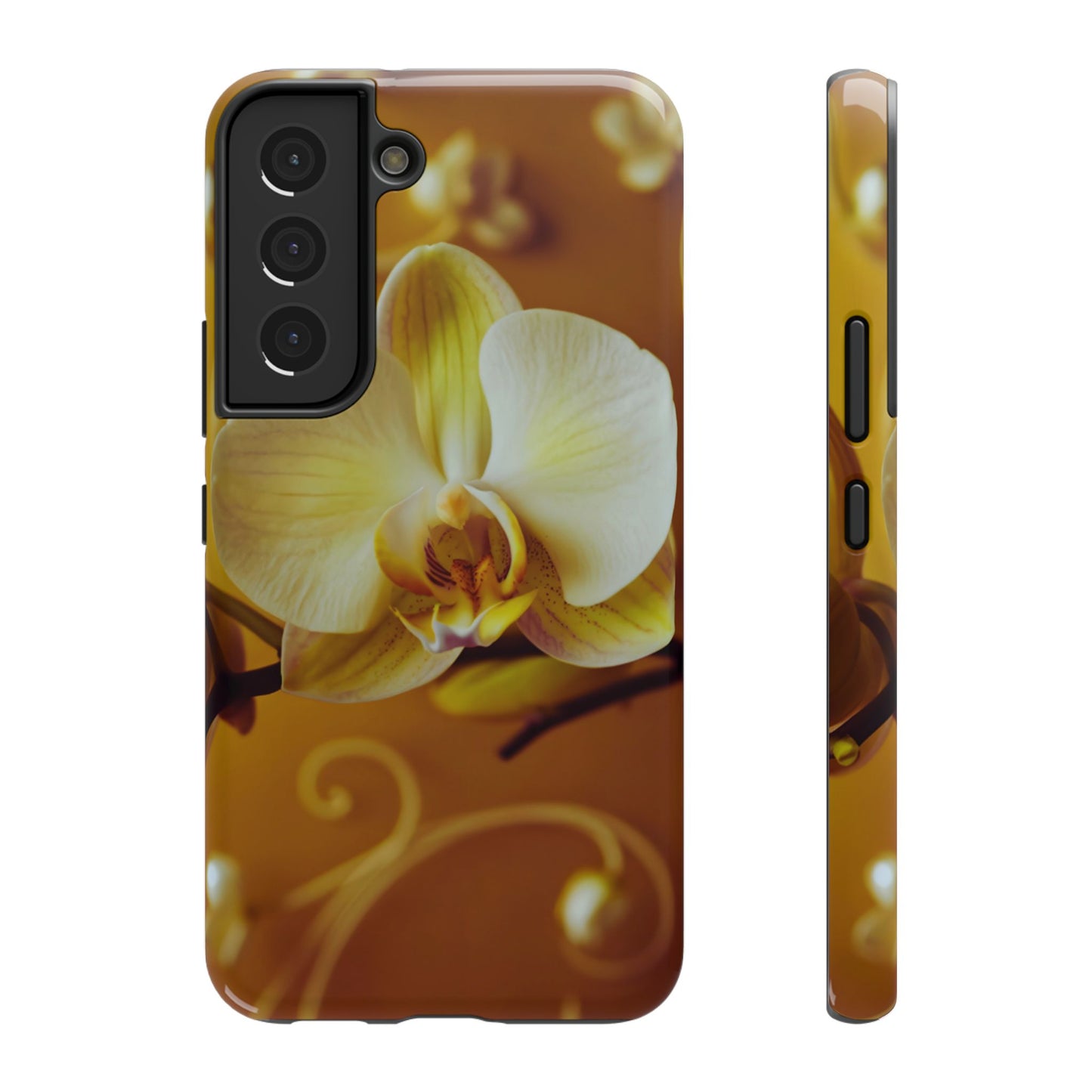 Protective Phone Case – Amber Orchid
