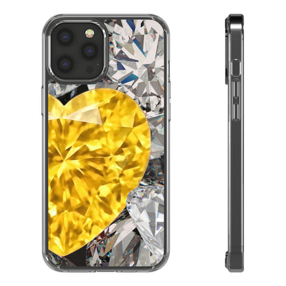 Clear Phone Case – Heart of Gold