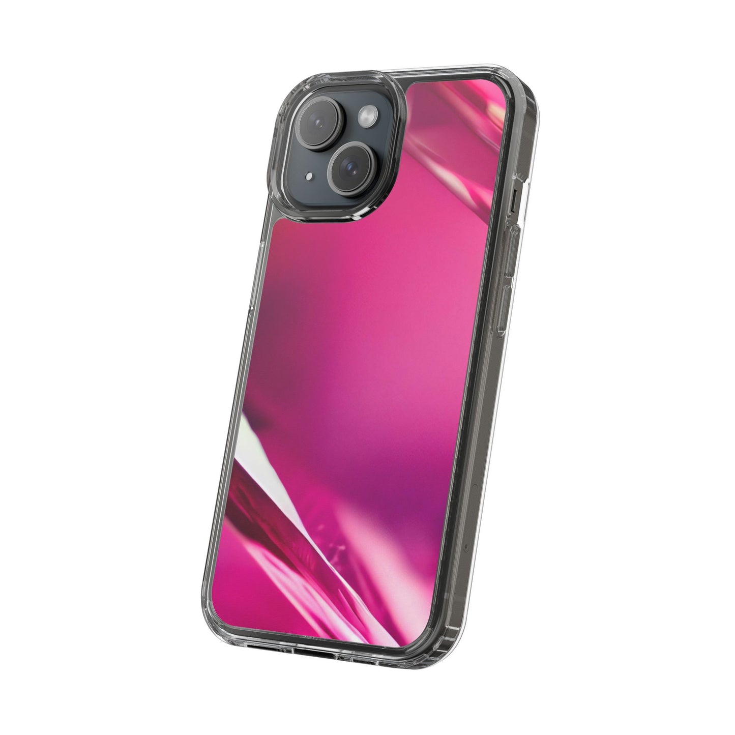 Clear Phone Case – Magenta Motion