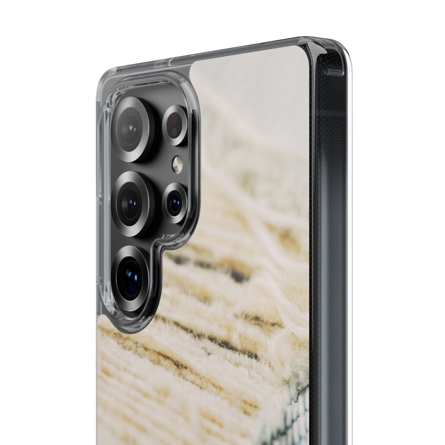 Clear Phone Case – Woven Warmth