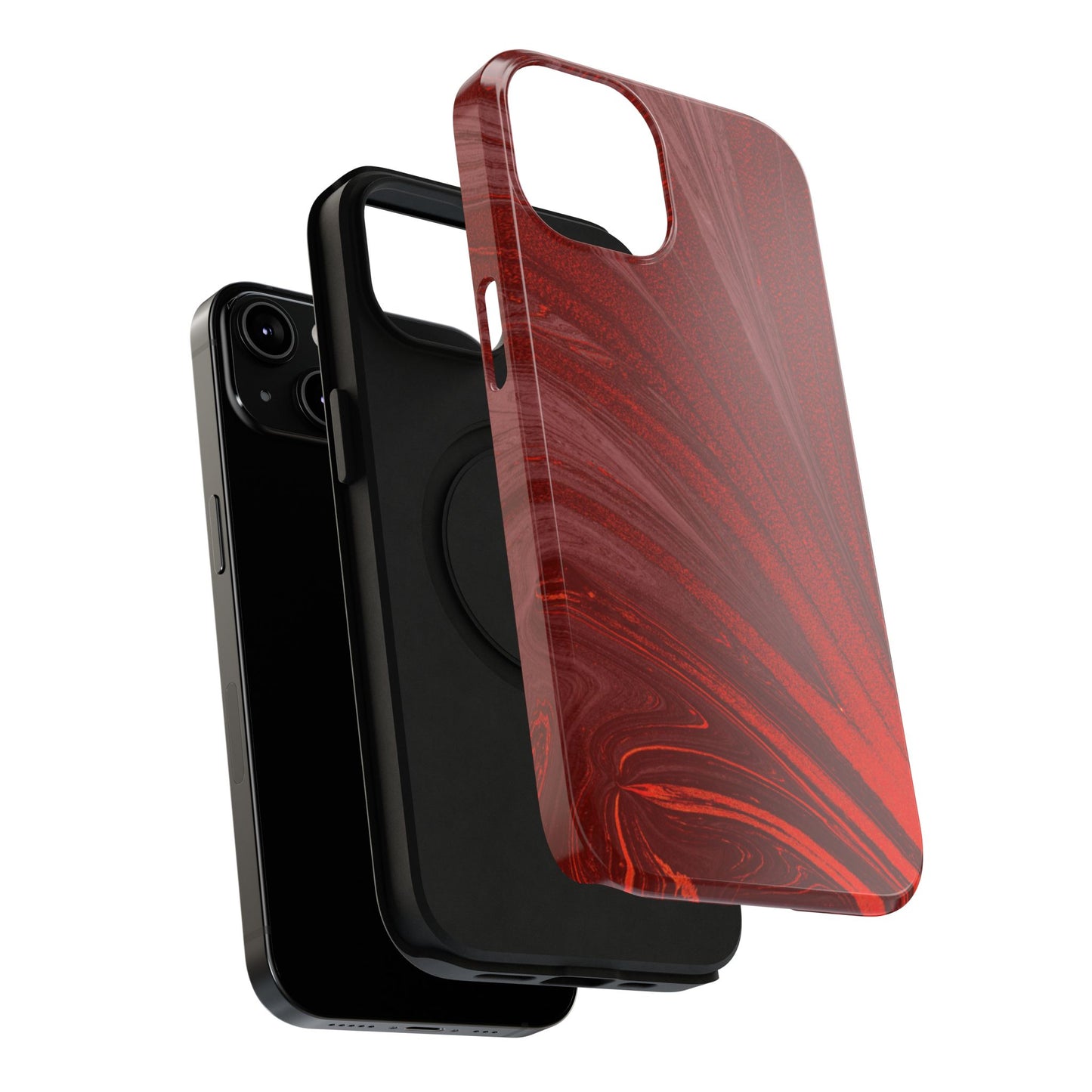 Impact-Resistant Phone Case — Crimson Current