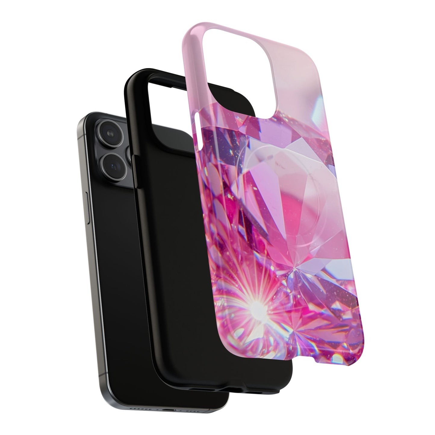 Protective Magnetic Phone Case – Pink Ice