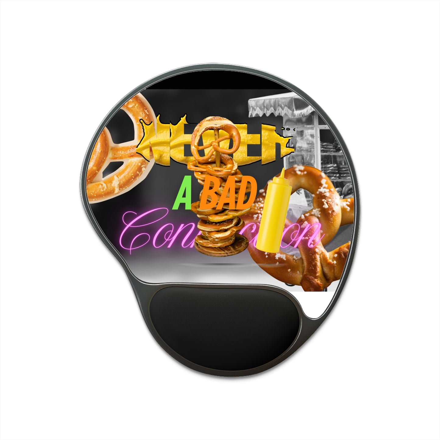 Ergonomic Mouse Pad with Wrist Rest – Never a Bad Connection Pretzel Stack