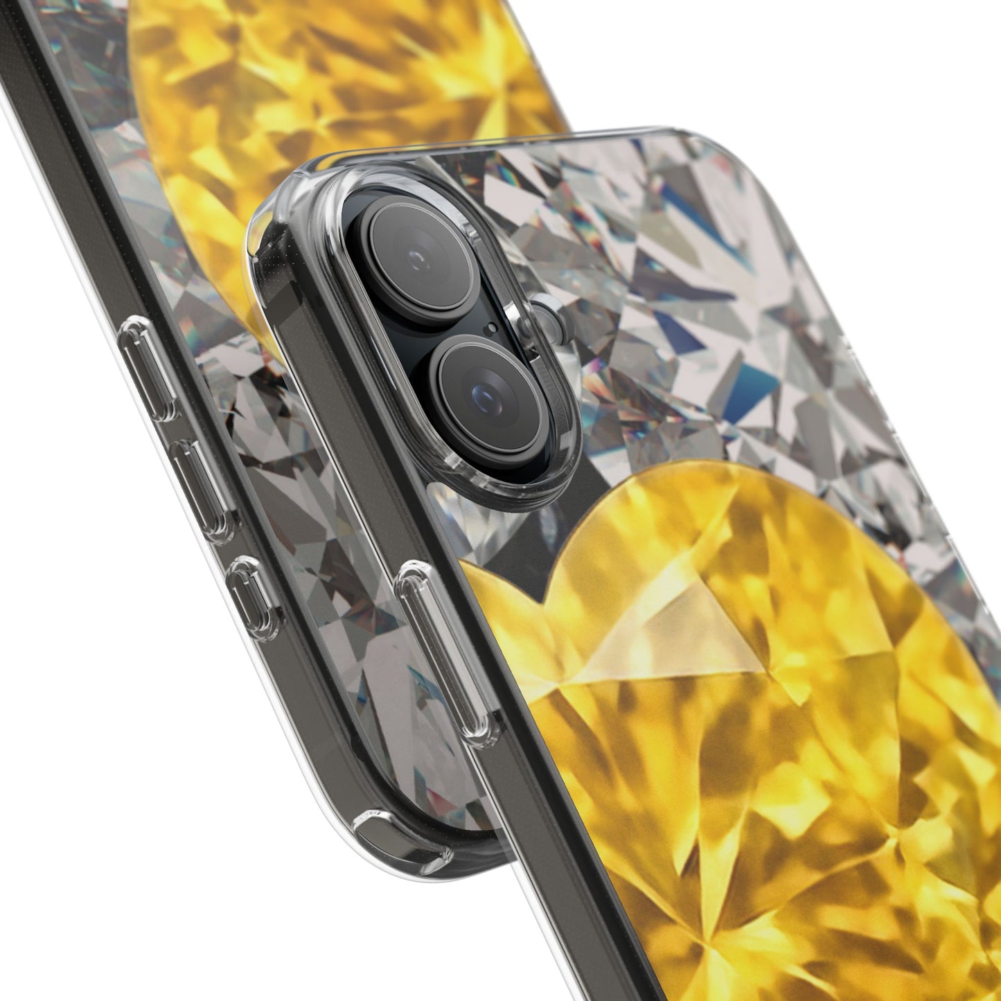 Clear Phone Case – Heart of Gold