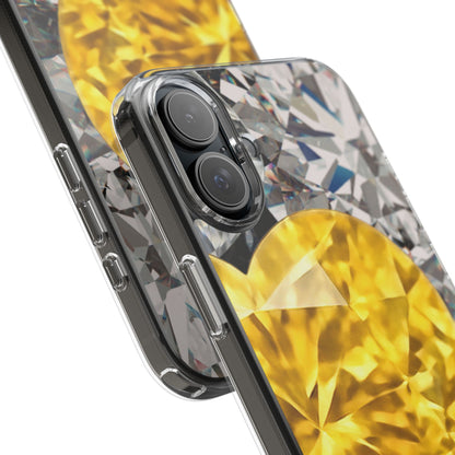 Clear Phone Case – Heart of Gold