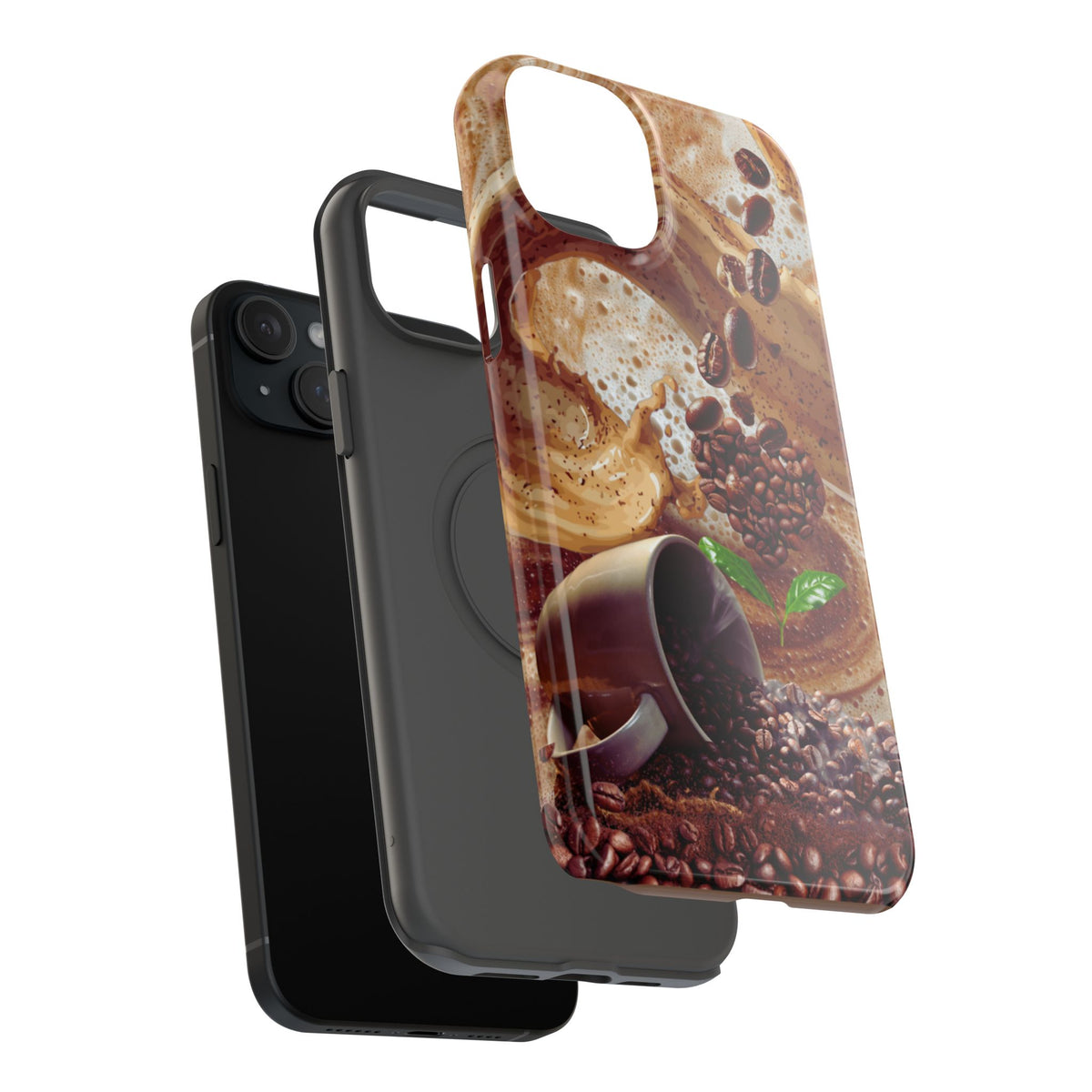 Impact-Resistant Phone Case – Love at First Sip – Compatible with iPhone 11–17 & Samsung Galaxy S22–S26 Series