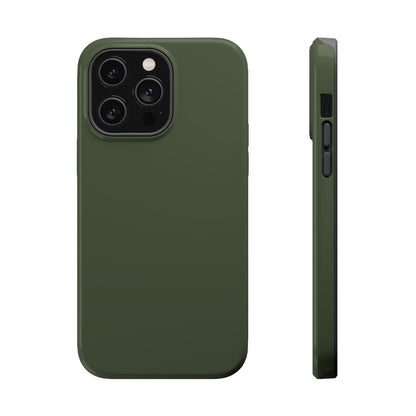 Wireless-Charging Compatible Case – Cabin Green – Compatible with iPhone 13–17 & Samsung Galaxy S25–S26 Series