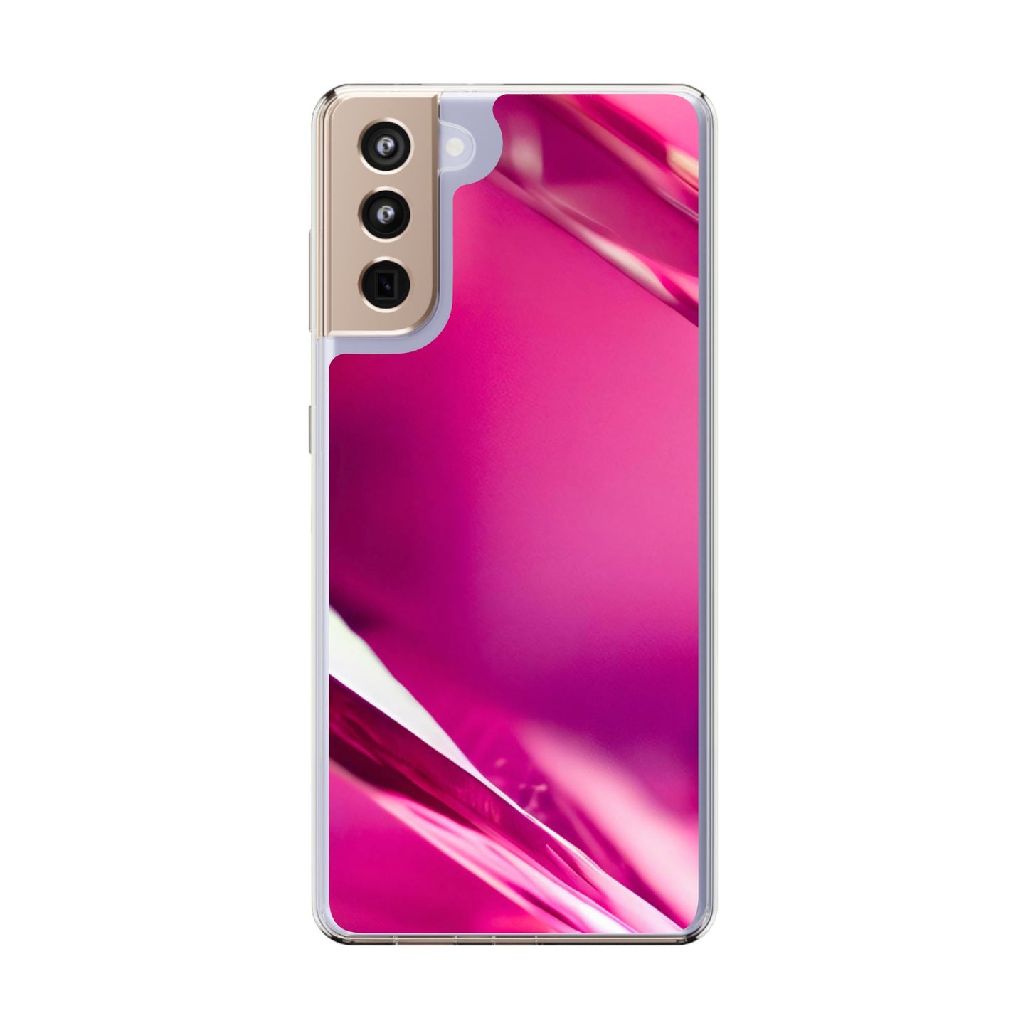 Clear Phone Case – Magenta Motion