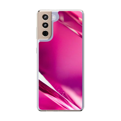 Clear Phone Case – Magenta Motion