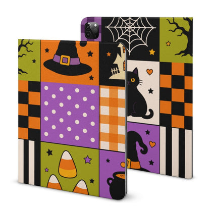 Book Style Tablet Case – Spooky Patchwork