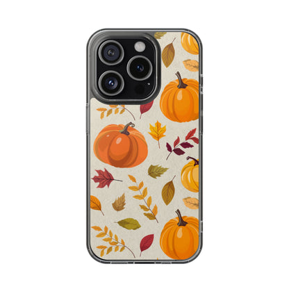 Clear Phone Case – Falling for Pumpkin