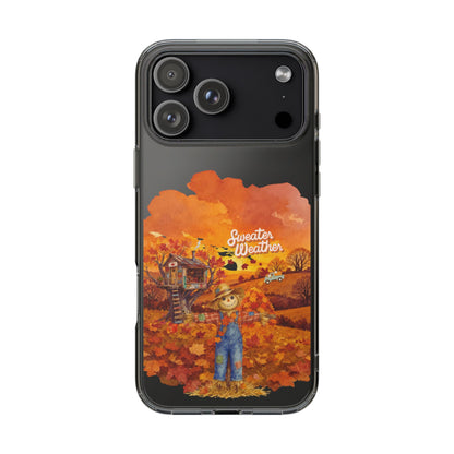 Clear Phone Case – Sweater Weather – Compatible with iPhone 13–17 & Samsung Galaxy S25–S26 Series