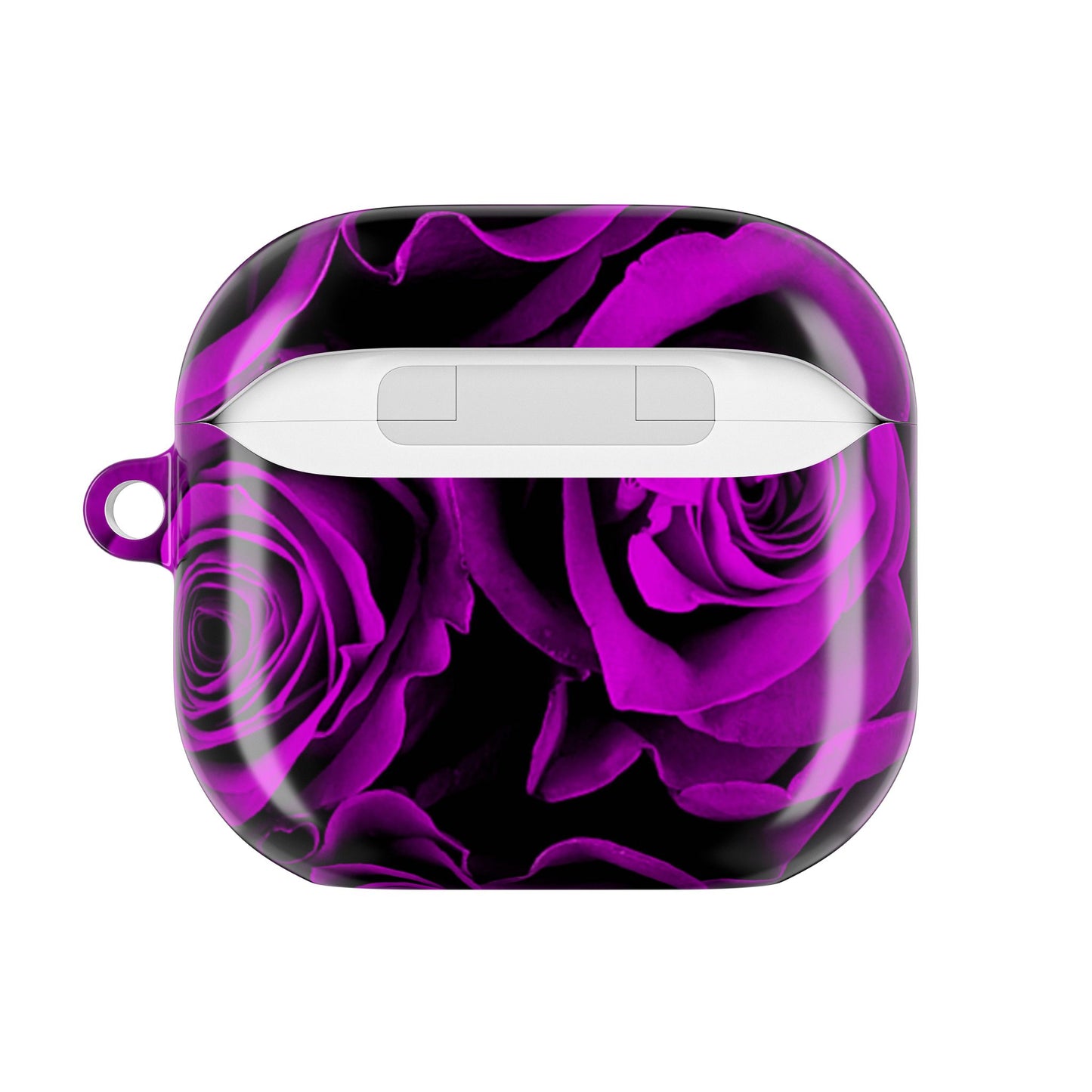 Earbud Case Cover – Amethyst Roses