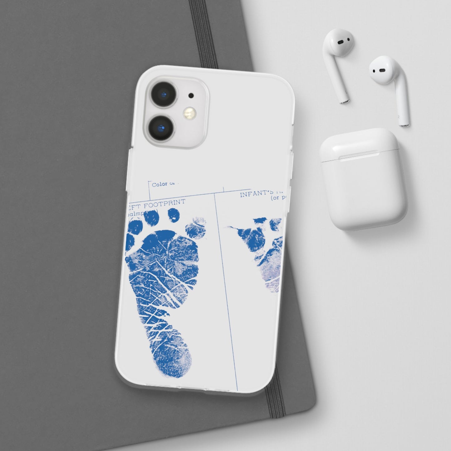 Flexi Case – Mom’s Little Blue Footprints