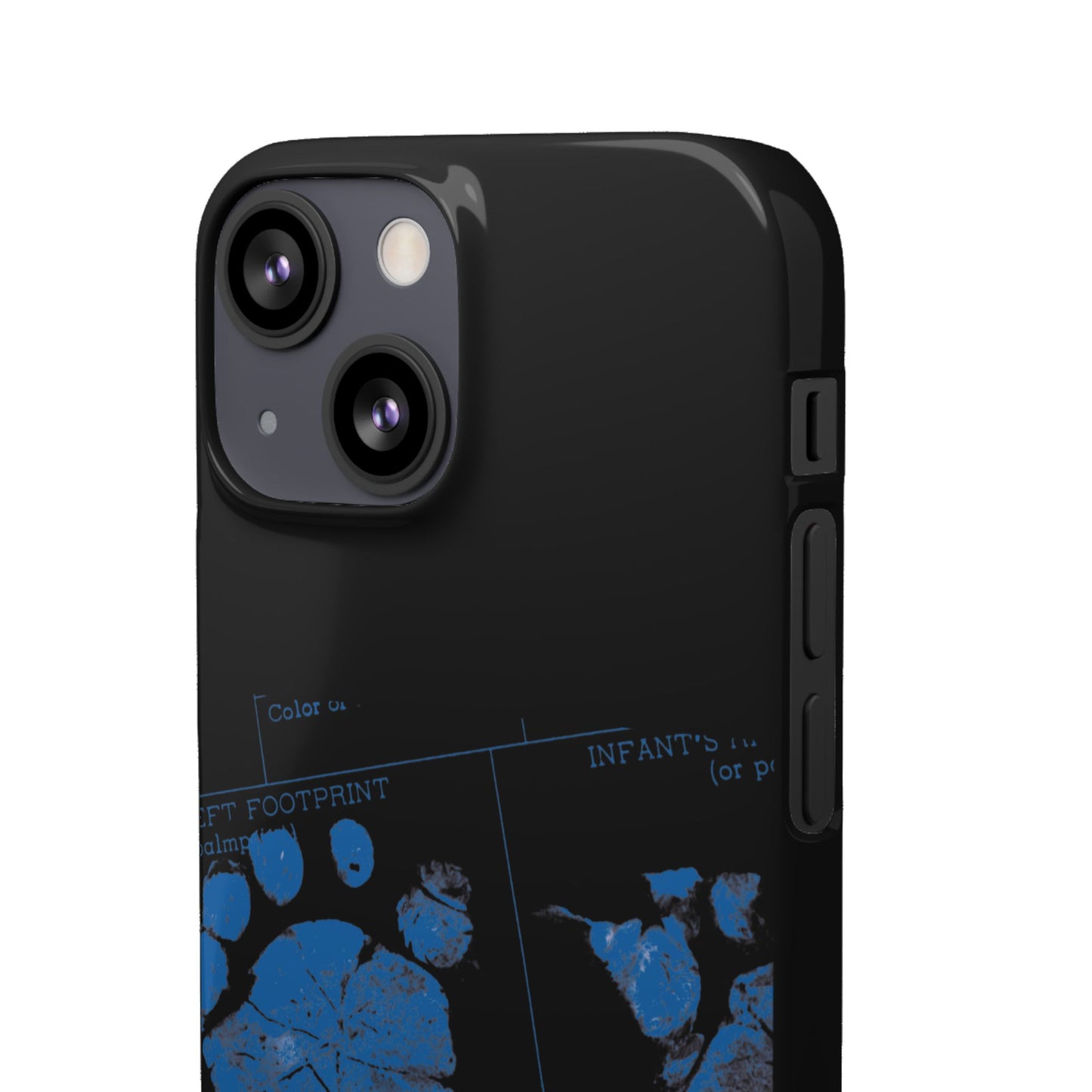 Snap Phone Case – Mom’s Little Blue Footprints