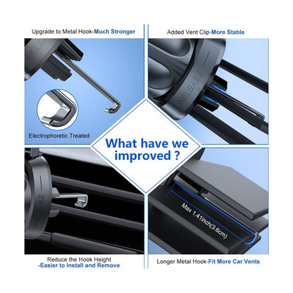 [Upgraded-2Nd Generation] Miracase Universal Phone Holder for Car, Air Vent C...