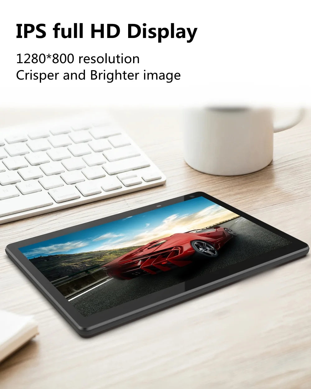 Tablet 10 Inch, Android Tablets 32GB ROM Support 512GB Expand, 2+8MP Dual Camera, IPS Touch Screen Display, Wifi Computer Tablet PC, 6000Mah Big Capacity Battery - Black