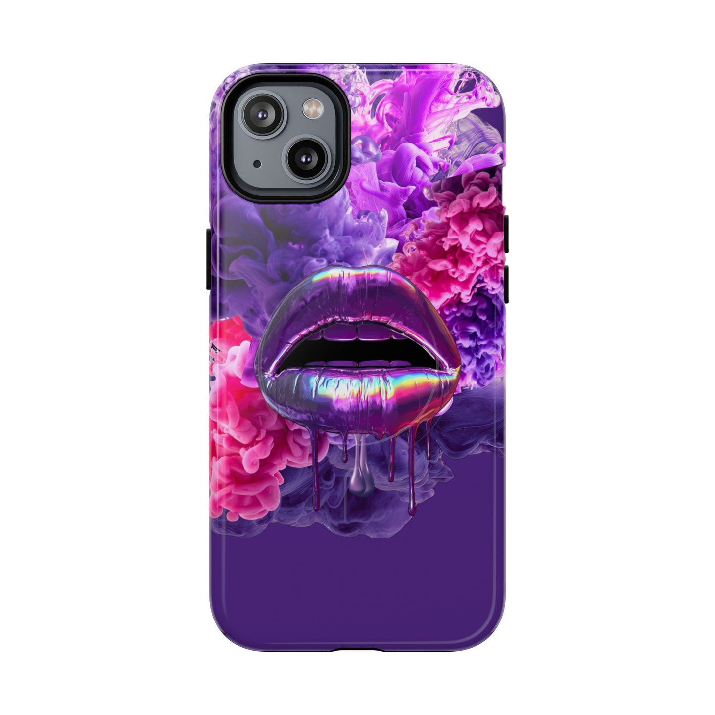 Protective Magnetic Phone Case – Purple Haze Lips