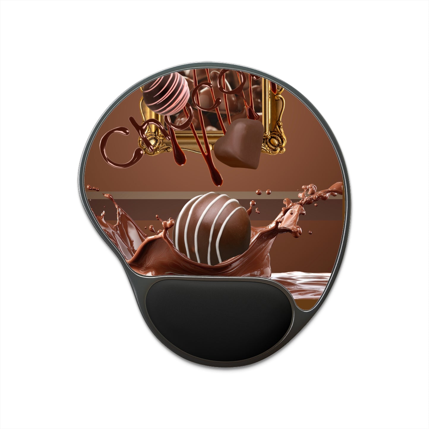 Ergonomic Mouse Pad with Wrist Rest – Chocolate Truffle