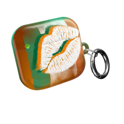 Wireless Earbud Case Cover – Irish Lip St. Patrick’s Day Design