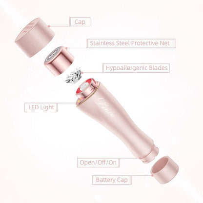 Facial Hair Remover for Women, Painless Hair Removal Waterproof Shaver Razor ...