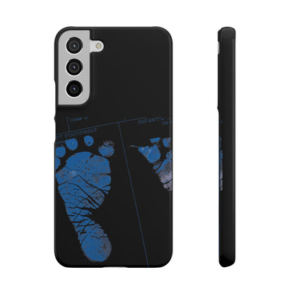 Snap Phone Case – Mom’s Little Blue Footprints