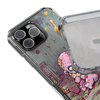 Clear Magnetic Phone Case — Cute Creepy Zombie Baby Design