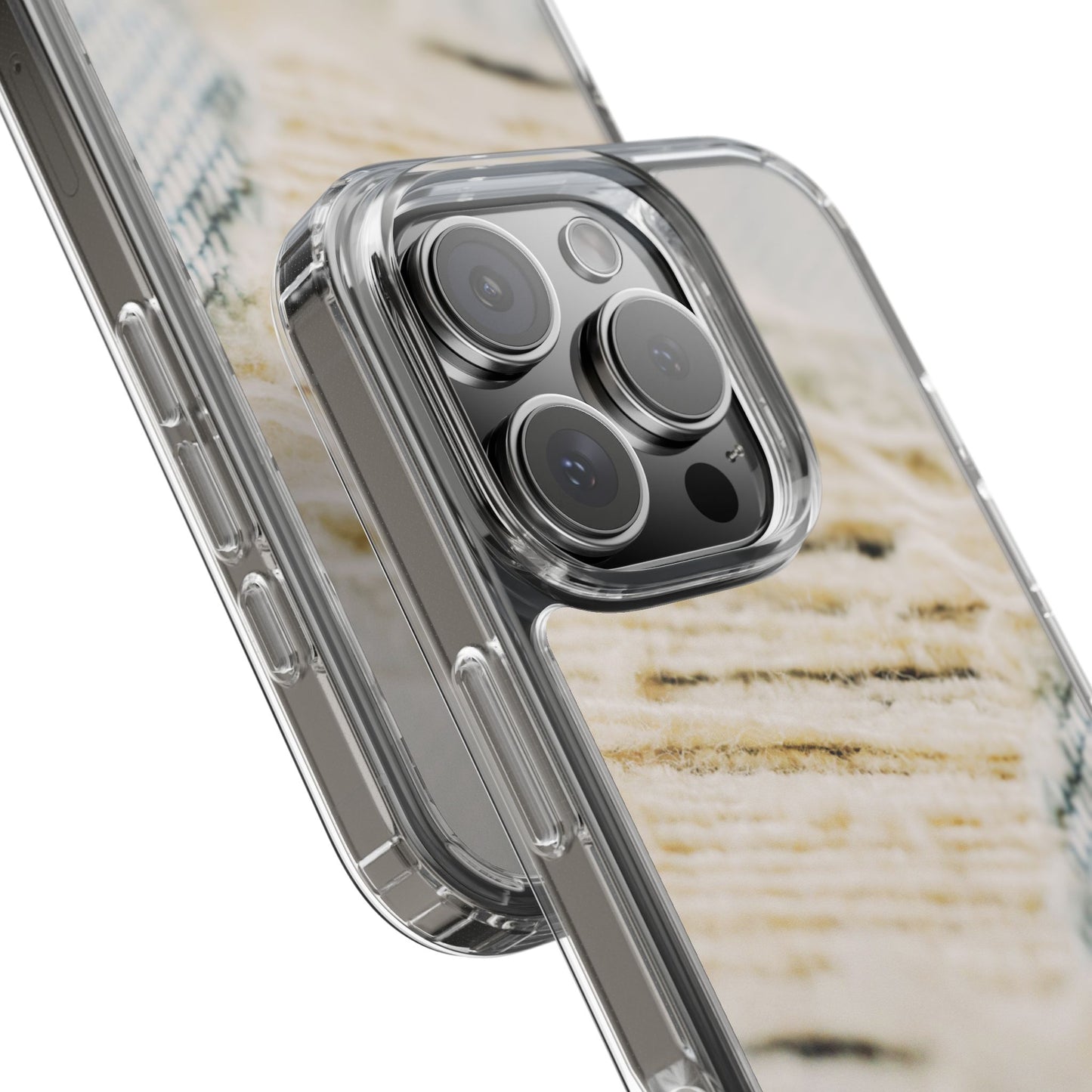 Clear Phone Case – Woven Warmth
