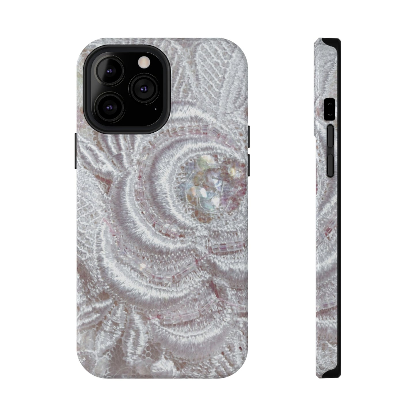 Impact-Resistant Phone Case – Lace Veil