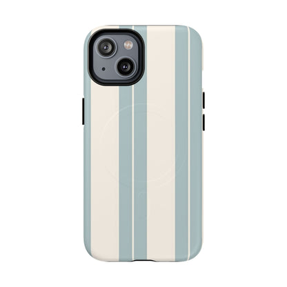 Protective Magnetic Phone Case - Coastal Stripe