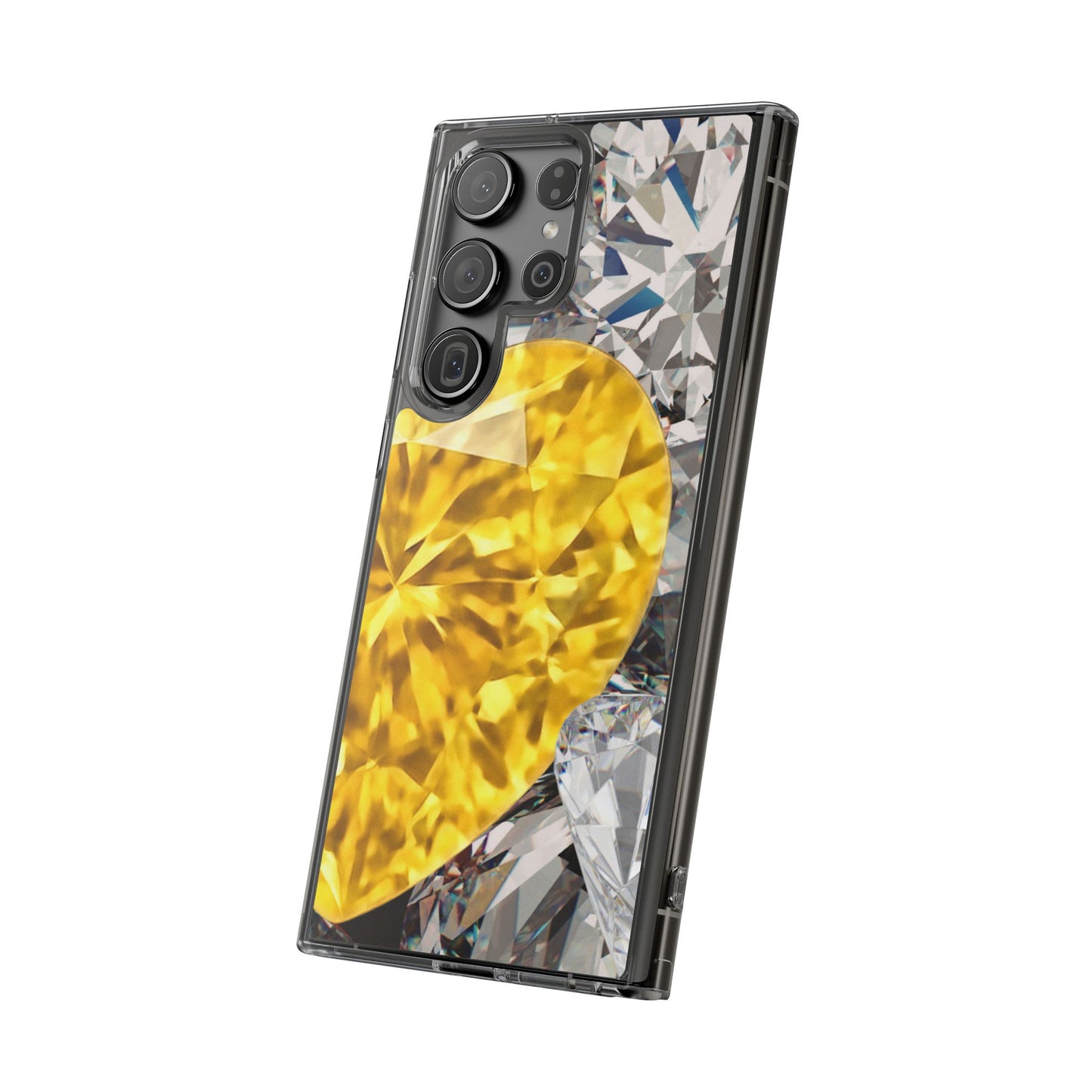 Clear Phone Case – Heart of Gold