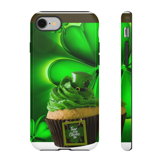 Protective Phone Case – Lucky Clover Cupcake St. Patrick’s Day Design